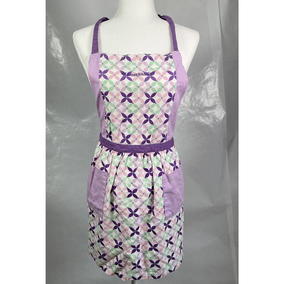 American Girl Star Baker Apron for Big Girls Adult Purple Pink One Size - Picture 1 of 8